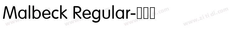 Malbeck Regular字体转换 Malbeck Regular字体转换